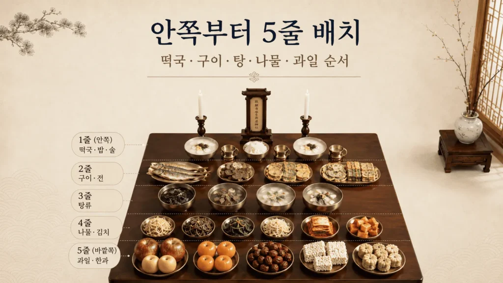 설날 차례상 차리는 법, 차례 지내는 순서 전 확인할 기준 2 설날차례상