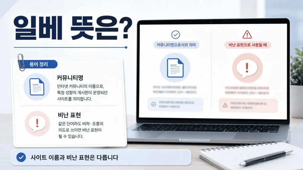 일베 뜻 쉽게 정리: 왜 부정적인 표현으로 쓰일까 2 일베뜻