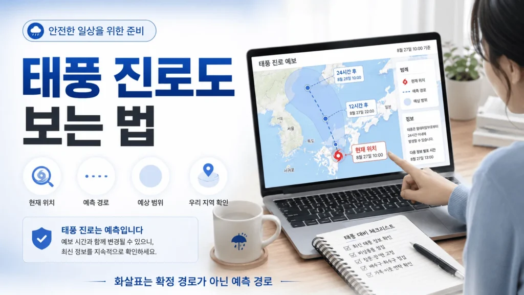 태풍 영향권 일기 예보 확인하는 방법 2 태풍영향권확인하는법